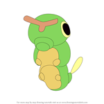 How to Draw Caterpie from Pokemon GO