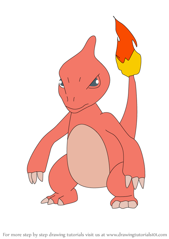 Learn How to Draw Charmeleon from Pokemon GO (Pokemon GO) Step by Step