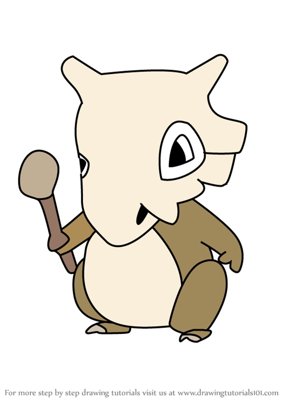 Learn How to Draw Cubone  from Pokemon  GO Pokemon  GO Step 