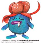 How to Draw Gloom from Pokemon GO