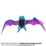 How to Draw Golbat from Pokemon GO