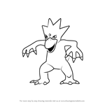 How to Draw Golduck from Pokemon GO