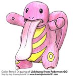 How to Draw Lickitung from Pokemon GO