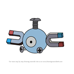 How to Draw Magnemite from Pokemon GO