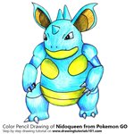 How to Draw Nidoqueen from Pokemon GO