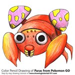 How to Draw Paras from Pokemon GO