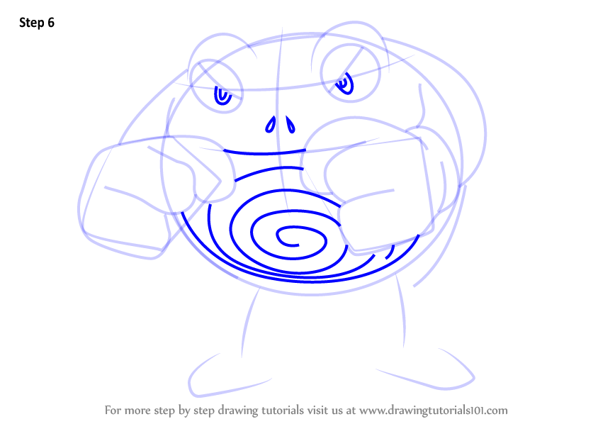 How to Draw Poliwrath from Pokemon GO (Pokemon GO) Step by Step