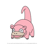 How to Draw Slowpoke from Pokemon GO