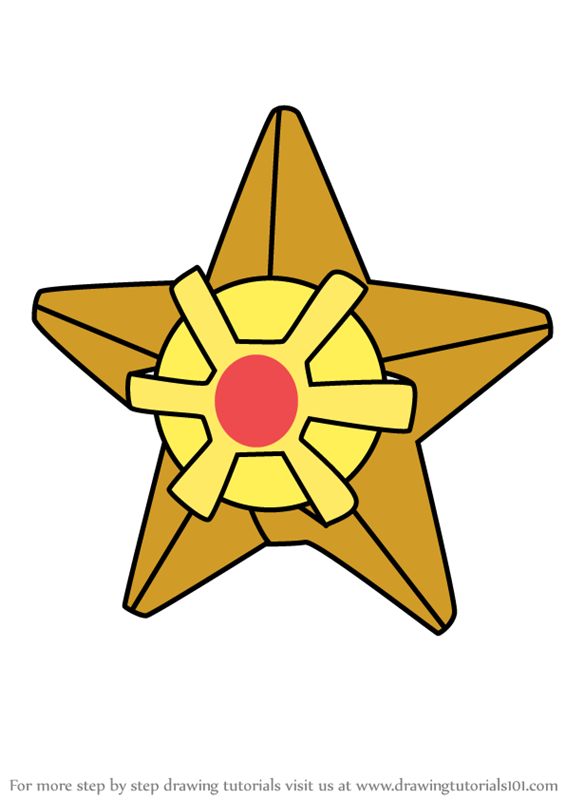 Learn How to Draw Staryu  from Pokemon  GO Pokemon  GO Step 