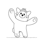 How to Draw Bewear from Pokemon Sun and Moon