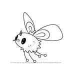 How to Draw Cutiefly from Pokemon Sun and Moon