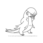 How to Draw Gumshoos from Pokemon Sun and Moon