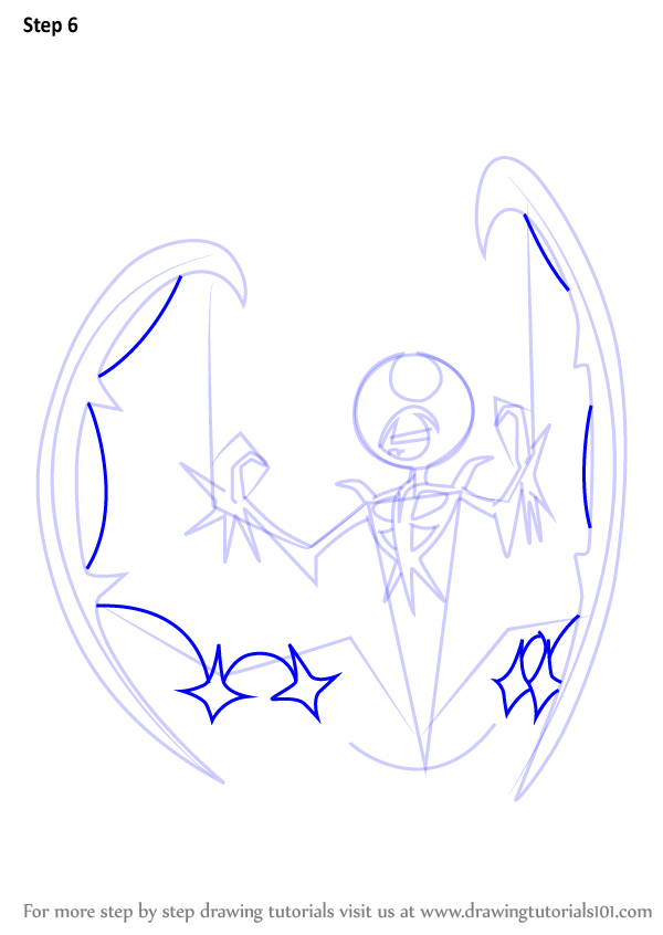 Learn How to Draw Lunala from Pokemon Sun and Moon (Pokémon Sun ...