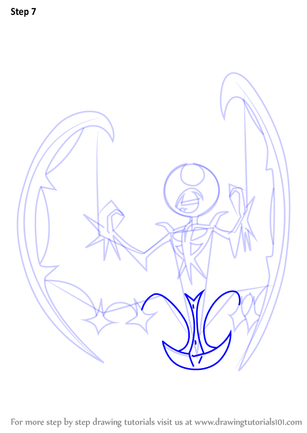How to Draw Lunala from Pokemon Sun and Moon (Pokémon Sun and Moon ...