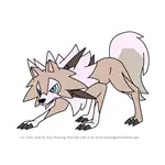 How to Draw Lycanroc - Midday Form from Pokemon Sun and Moon