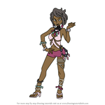 How to Draw Olivia from Pokemon Sun and Moon
