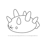 How to Draw Pyukumuku from Pokemon Sun and Moon