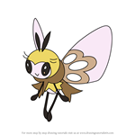 How to Draw Ribombee from Pokemon Sun and Moon