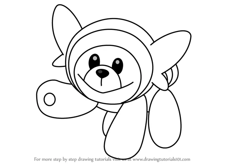 Learn How to Draw Stufful from Pokemon Sun and Moon (Pokémon Sun and