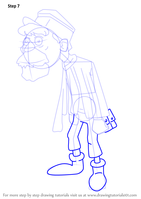 How to Draw Bruno from Professor Layton (Professor Layton) Step by Step ...