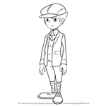 How to Draw Clive from Professor Layton