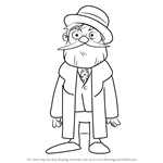 How to Draw Dr. Andrew Schrader from Professor Layton