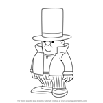 How to Draw Layman from Professor Layton