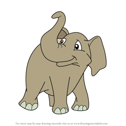 How to Draw Baby Jambo from Putt-Putt