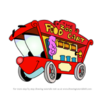 How to Draw Chuck wagon from Putt-Putt