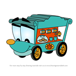 How to Draw Clarabel Carista from Putt-Putt