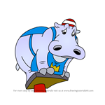 How to Draw Francine from Putt-Putt