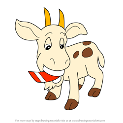 How to Draw Goat from Putt-Putt