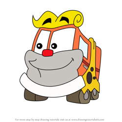 How to Draw Ivan from Putt-Putt