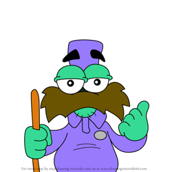 How to Draw Lester from Putt-Putt