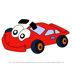 How to Draw Mr. Firebird from Putt-Putt
