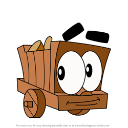How to Draw Woodward from Putt-Putt