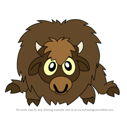 How to Draw Yak from Putt-Putt