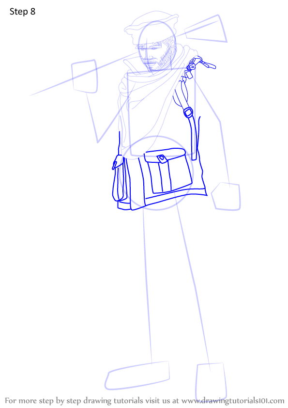 How to Draw Maverick from Rainbow Six Siege (Rainbow Six Siege) Step by ...