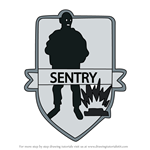 How to Draw Sentry from Rainbow Six Siege