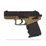 How to Draw USP40 Handgun from Rainbow Six Siege