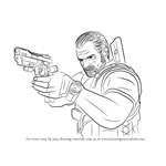 How to Draw Barry Burton from Resident Evil