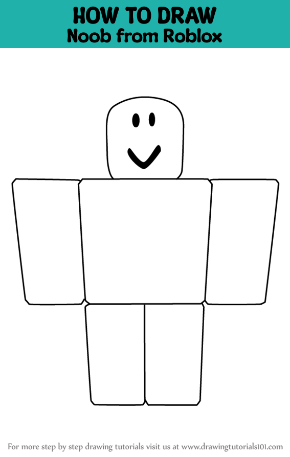 How to Draw a Roblox Noob 