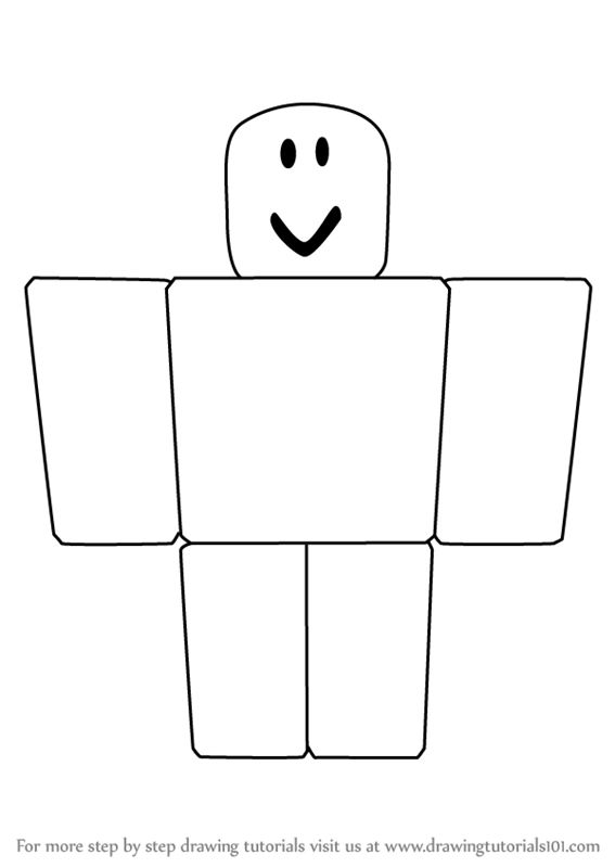 Learn How To Draw Noob From Roblox Roblox Step By Step - how to make a drawing game in roblox