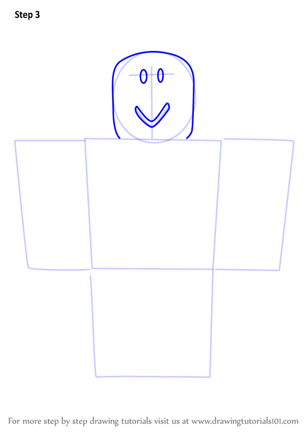 Learn How To Draw Noob From Roblox Roblox Step By Step Drawing - noob roblox character colors