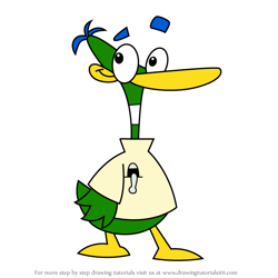 How to Draw Professor Quack from SPY Fox