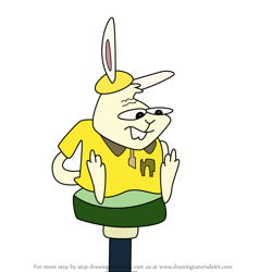 How to Draw Radio Room Rabbit from SPY Fox
