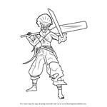 How to Draw Miyamoto Musashi from Sengoku BASARA