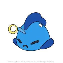 How to Draw Angler Slime from Slime Rancher 2