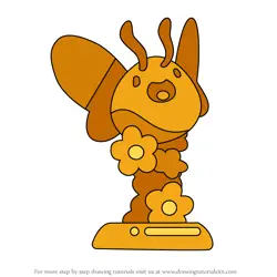 How to Draw Golden Flutter Statue from Slime Rancher 2