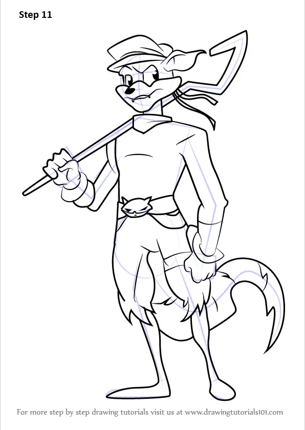 How to Draw Sly from Sly Cooper (Sly Cooper) Step by Step ...